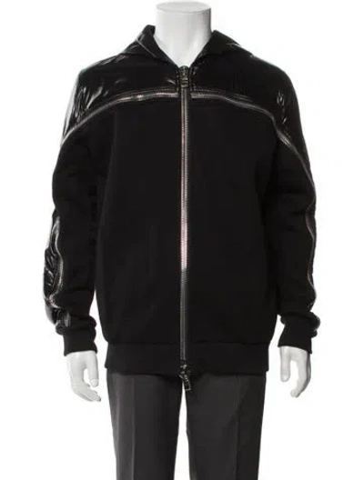 Pre-owned Givenchy Graphic Print Windbreaker In Black