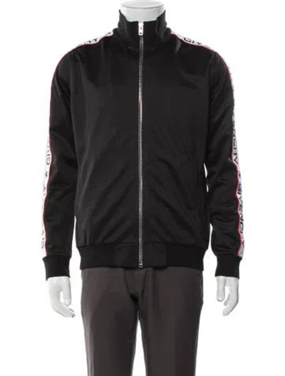 Pre-owned Givenchy Graphic Print Windbreaker In Black