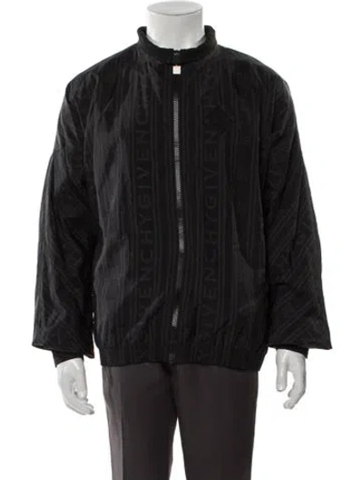 Pre-owned Givenchy Graphic Print Windbreaker W/ Tags In Black