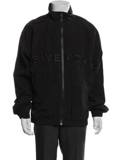 Pre-owned Givenchy Graphic Print Windbreaker W/ Tags In Black