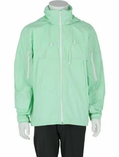 Pre-owned Givenchy Graphic Print Windbreaker W/ Tags In Green
