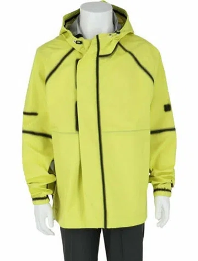 Pre-owned Givenchy Graphic Print Windbreaker W/ Tags In Yellow