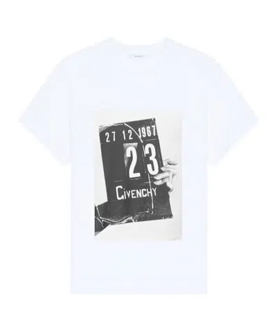Givenchy Graphic Printed Crewneck T-shirt In White