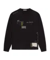 Givenchy Cotton Graphic Embroidered Sweatshirt In Black