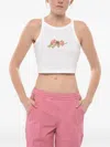 Givenchy Graphic-print Cropped Top In White