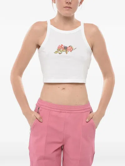 Givenchy Graphic-print Cropped Top In White