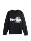 Givenchy Graphic Printed Long-sleeved T-shirt In Blue