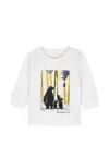 Givenchy Graphic-print Long-sleeve T-shirt In White