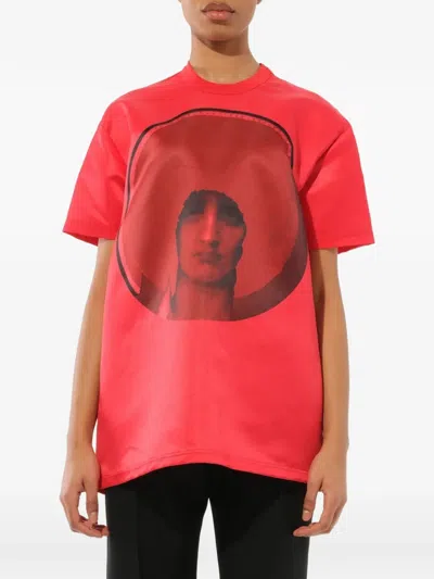 Givenchy Graphic-print Podium T-shirt In Red