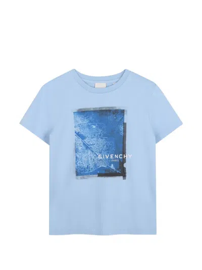 Givenchy Kids' Graphic-print T-shirt In Blue