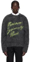 Givenchy Charcoal Mohair Blend Sweater In 025-charcoal
