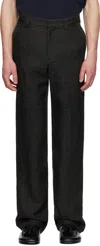 Givenchy Gray Monogram 72 Chino Matching Evening Trousers In 021-dark Grey