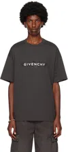 GIVENCHY GRAY STARS LOGO T-SHIRT