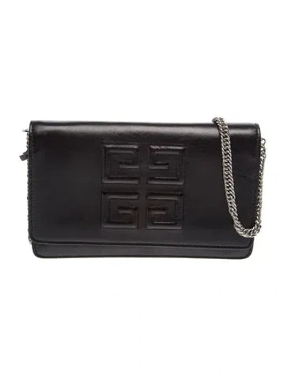 Pre-owned Givenchy Greca Clutch In Black