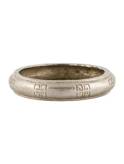 Pre-owned Givenchy Greek Key Bangle Bracelet, 8" In Multi