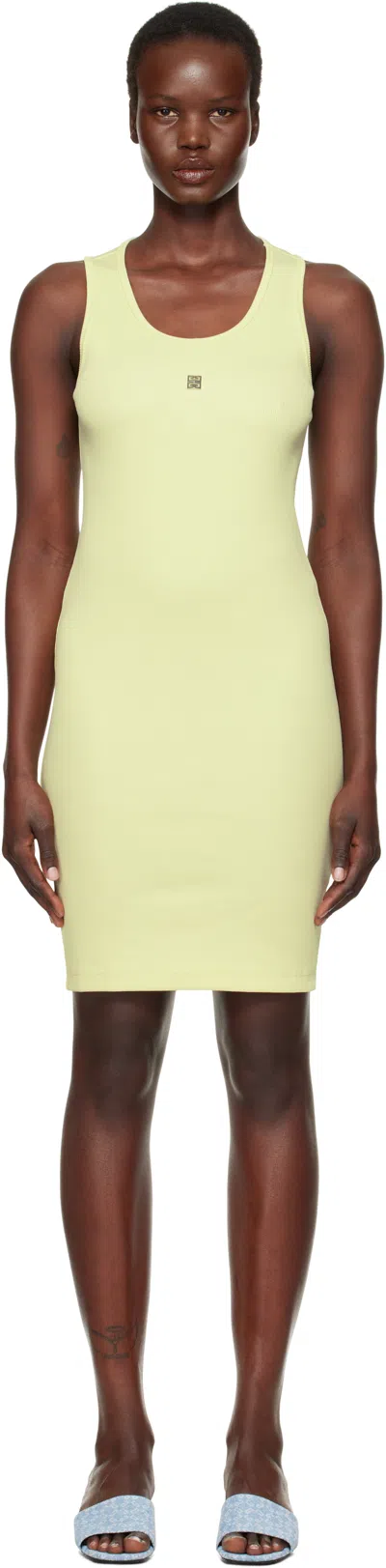 Givenchy Green 4g Tank Minidress In 330-pale Green