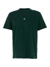 Givenchy Men Green Crewneck T-shirt With 4g Logo On The Front In Cotton Man In Green
