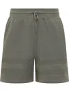Givenchy Green Textured Shorts In Green
