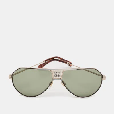 Pre-owned Givenchy Green/brown Gv 7137/s Aviator Sunglasses