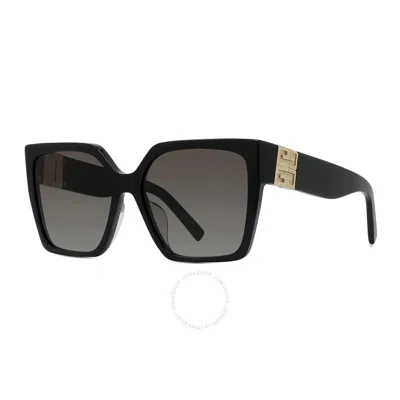 Givenchy Grey Butterfly Ladies Sunglasses Gv40056u 01b 57 In Black / Grey