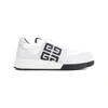 GIVENCHY GREY CALF LEATHER G4 LOW TOP SNEAKERS