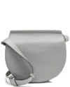 Givenchy Grey Calfskin Infinity Saddle Mini Bag (authentic Pre-loved) In Gray