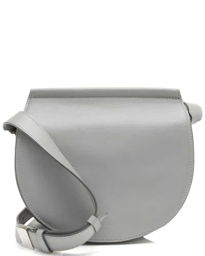 Givenchy Grey Calfskin Infinity Saddle Mini Bag (authentic Pre-loved) In Gray