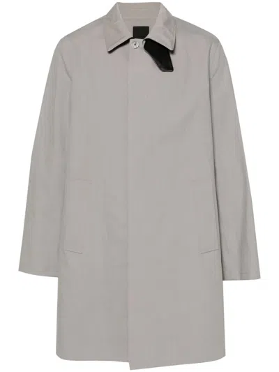 Givenchy Cotton Trench Coat In Grey