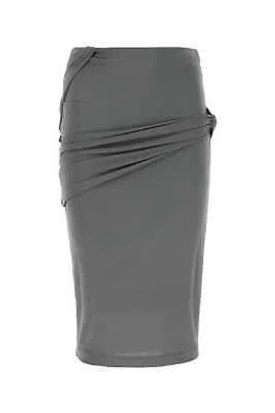 Pre-owned Givenchy Grey Crepe Skirt In Gray