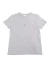 Givenchy Grey Crewneck T-shirt With 4g Logo On The Front And Logo Lettering On The Rear In Cotton Boy In Grey