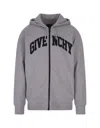 GIVENCHY GREY GIVENCHY COLLEGE HOODIE