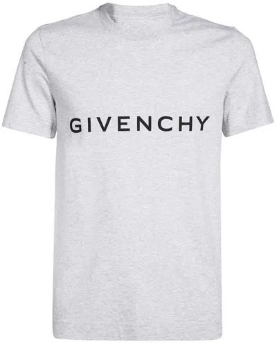 Givenchy Grey Logo T-shirt In Gray