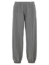 Givenchy Metallic Logo Joggers In Grey