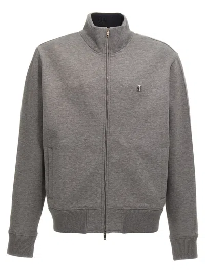 GIVENCHY MEN GREY METALLIC LOGO SWEATSHIRT, L LUXURY SWEATSHIRTS & HOODIES FOR MEN DARVEYS