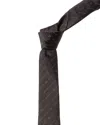 Givenchy Grey Mix Diagonal Logo Silk Tie In Gray