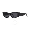 GIVENCHY GIVENCHY GREY RECTANGULAR LADIES SUNGLASSES GV40048F 01A 56