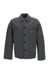 Givenchy Grey Shirt Collar Jacket In Gray