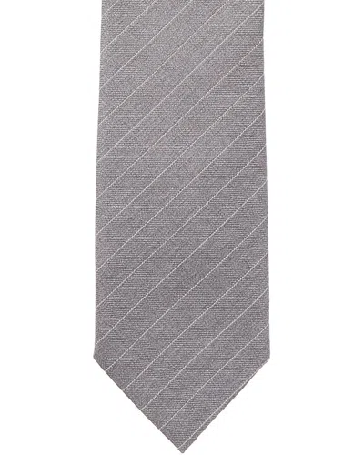 Givenchy Grey Stripe Wool Tie In Gray