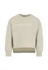 Givenchy Logo-print Sweatshirt In Gray