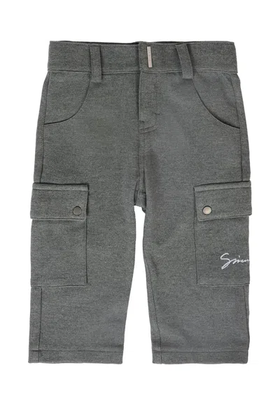 Givenchy Grey Trousers For Baby Boy With Logo In Gray