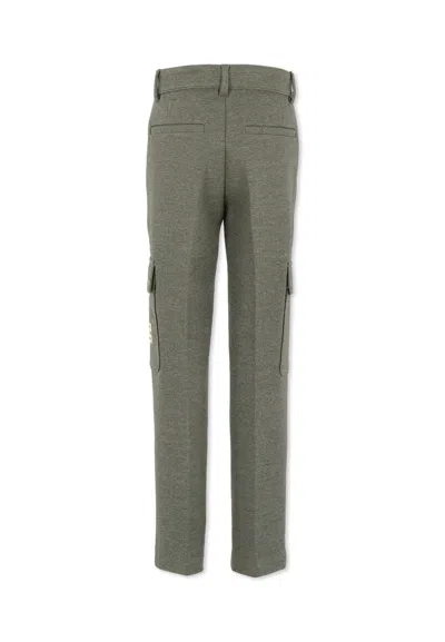 Givenchy Kids' Grey Trousers For Boy With Logo In Gray