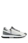 Givenchy Zippered Sneakers Contrast Panels In Grey