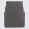 Givenchy Ribbed-knit Wool And Alpaca-blend Miniskirt In Gray