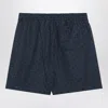 Givenchy Grey/blue Shorts With 4g Logo Print