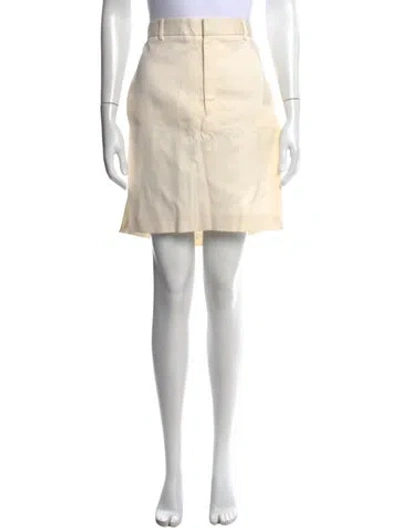 Pre-owned Givenchy Grosgrain Trim Knee-length Skirt In Neutral