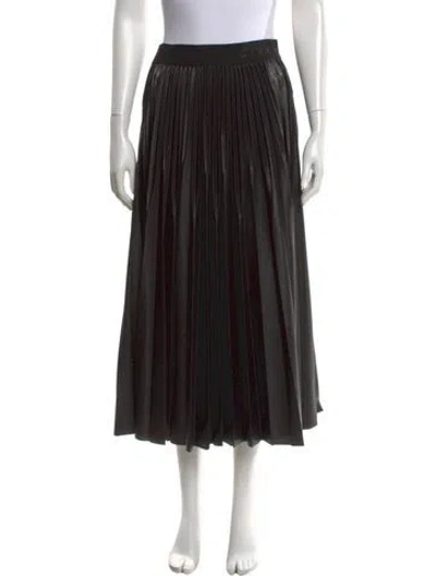Pre-owned Givenchy Grosgrain Trim Midi Length Skirt In Black