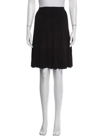Pre-owned Givenchy Grosgrain Trim Mini Skirt W/ Tags In Black