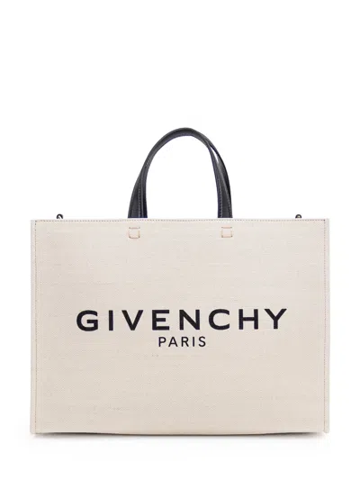 Givenchy G-tote Mini Handbag In Beige/black