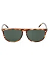 Givenchy Green Rectangular Ladies Sunglasses Gv 7145/s Ex4 57 14 145 In Ex4qt Brown Horn