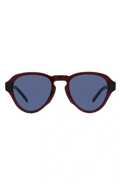 Givenchy Gv Day 51mm Pilot Sunglasses In Burgundy